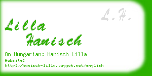 lilla hanisch business card